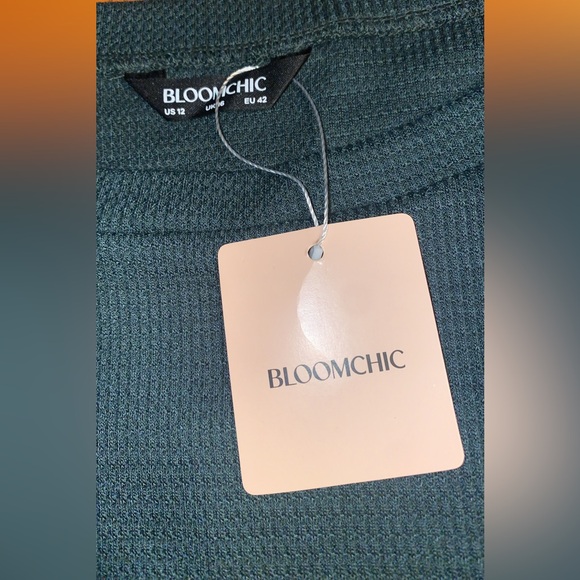 BloomChic Forest Green Knit Top - Picture 2 of 5